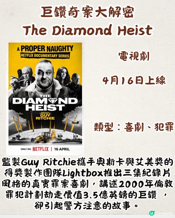 Netflix 4月上線片單🎬18部！BTS成員Jin新綜藝/熱播劇集黑鏡回歸/安眠書店最終回‼️