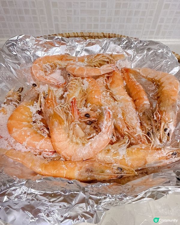 ## 氣炸鍋焗鹽焗蝦🦐😋
