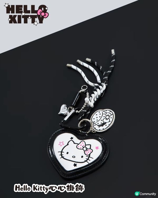 MINISO X Hello Kitty黑白系列😍4月上線‼️11間深圳門市可買🛍️必入手可愛掛飾/菱形紋皮袋