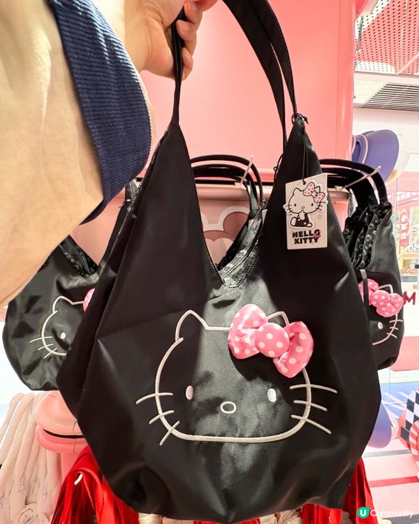 MINISO X Hello Kitty黑白系列😍4月上線‼️11間深圳門市可買🛍️必入手可愛掛飾/菱形紋皮袋