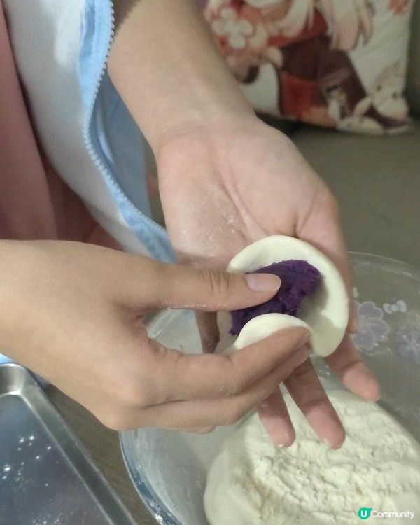 紫薯豆腐糯米糍