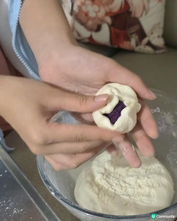 紫薯豆腐糯米糍