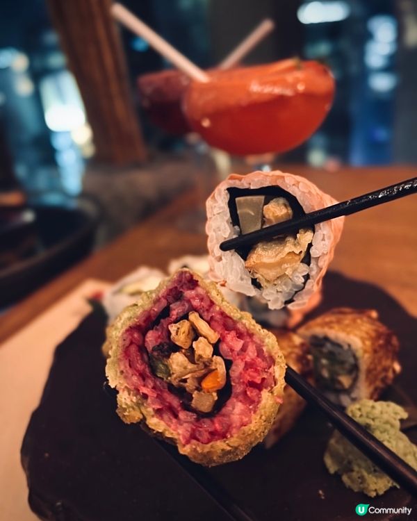 中環打卡夜景🍣🥢蘭桂坊罕見日式素食放題！