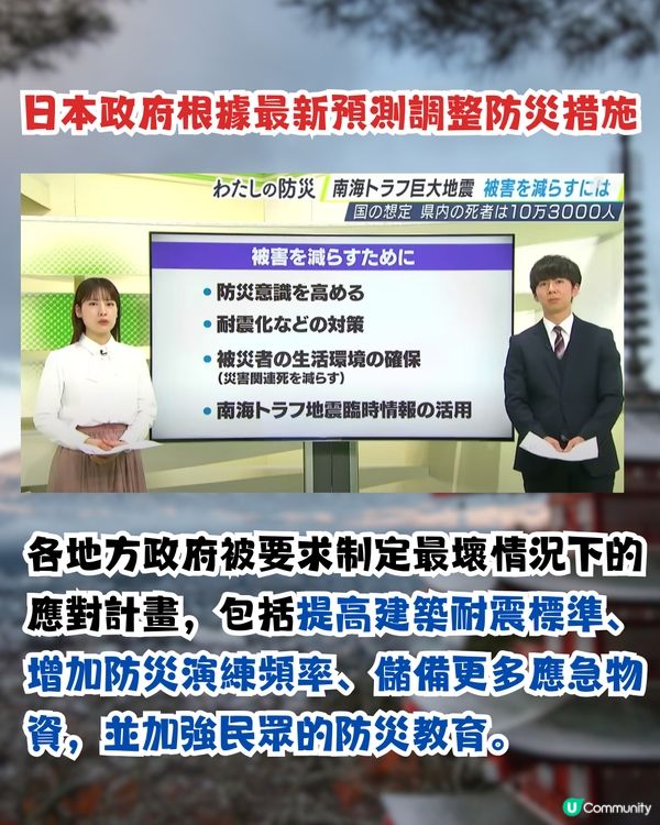 南海海槽大地震|日本最新估算！8.7級強震恐震2次！