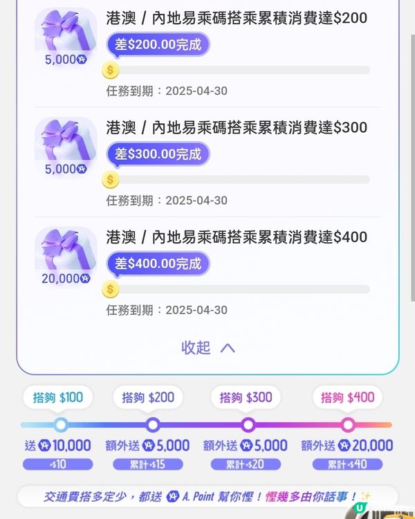 用支付寶搭車，完成任務後拎到A Point🟰賺錢💰！？ 