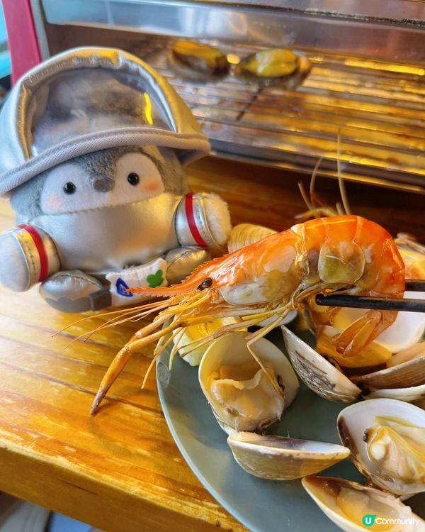 蝦蝦燒食到哈哈笑😆