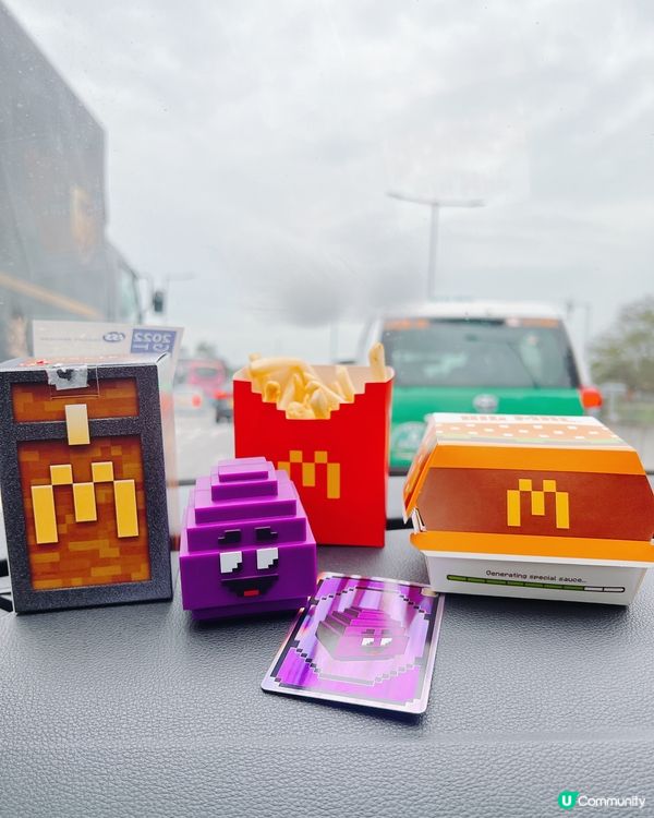 麥當勞x Minecraft盲盒開箱！滑嘟嘟＋像素薯條🍟超靚
