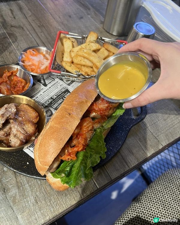 📍旺角通菜街🇰🇷新式韓國菜餐廳⭐韓川⭐新出🇰🇷韓式大廚包🥖大份夾抵食😋