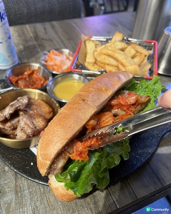 📍旺角通菜街🇰🇷新式韓國菜餐廳⭐韓川⭐新出🇰🇷韓式大廚包🥖大份夾抵食😋