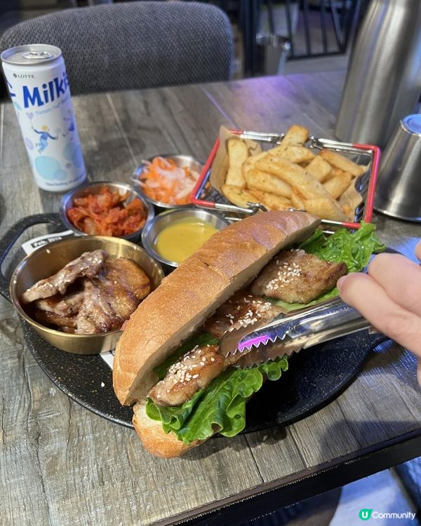 📍旺角通菜街🇰🇷新式韓國菜餐廳⭐韓川⭐新出🇰🇷韓式大廚包🥖大份夾抵食😋