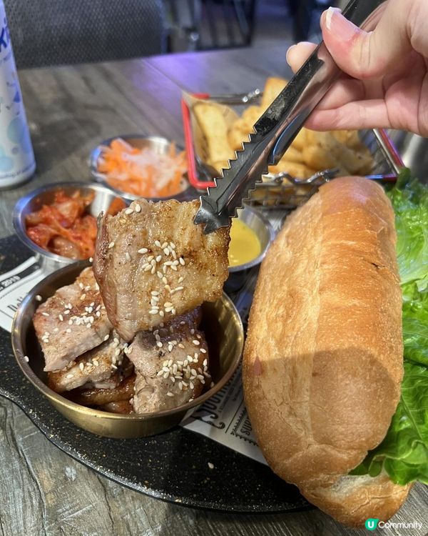 📍旺角通菜街🇰🇷新式韓國菜餐廳⭐韓川⭐新出🇰🇷韓式大廚包🥖大份夾抵食😋