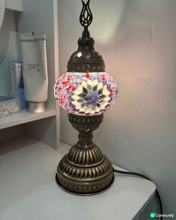 土耳其馬賽克燈，顏色顏值都靚到忍唔到手。