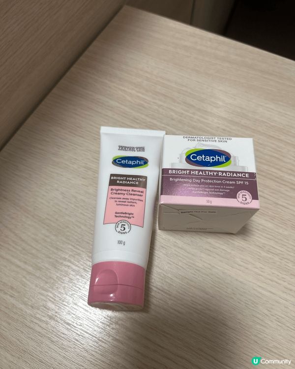 Cetaphil 舒特膚透亮抗敏系列，潔面乳及日霜，專為敏感...