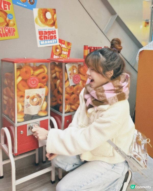 明洞Olive Young打卡位🤩 滿滿Bagel Chip