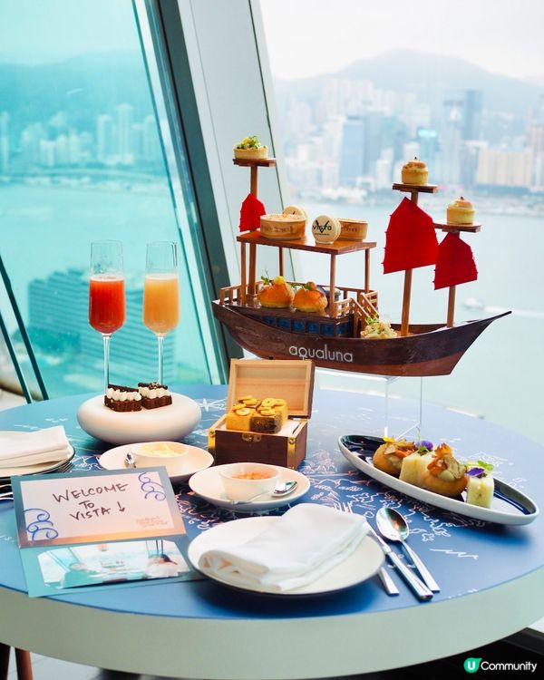 𓂃.𓈒尖沙咀𓎏ෆ.ᐟ迷人維港空中下午茶𓈒𓂃.