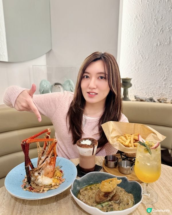 葵芳文青餐廳🍝  巨頭蝦🦐天使麵  打卡一流📸