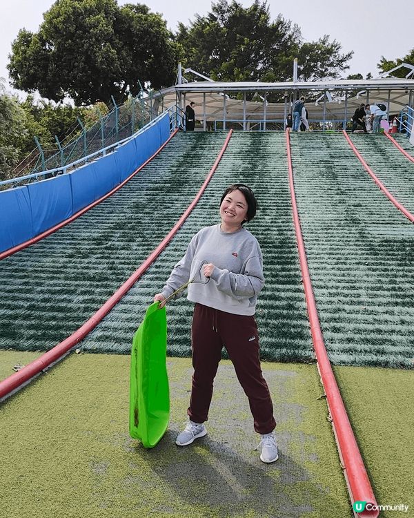 全澳門唯一，成人都可以玩嘅免費滑草場。