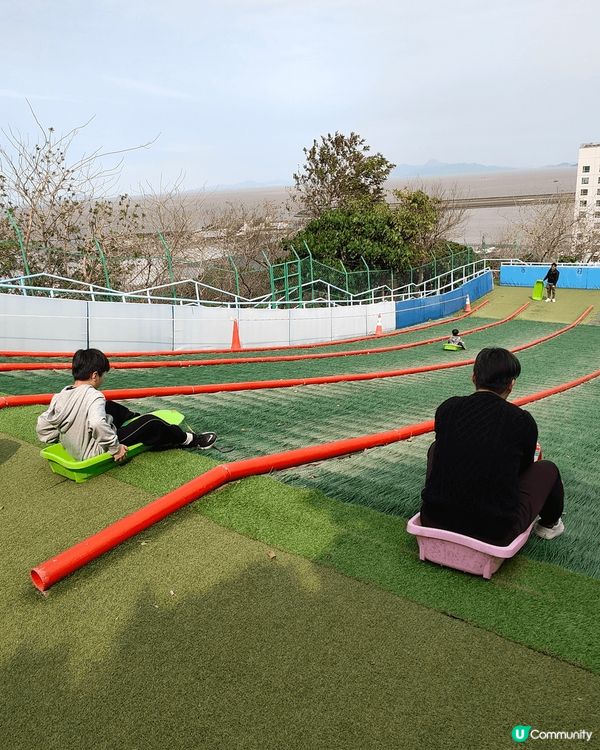 全澳門唯一，成人都可以玩嘅免費滑草場。