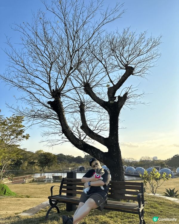 同小犬去蓮麻坑湖畔山谷兩日一夜度假