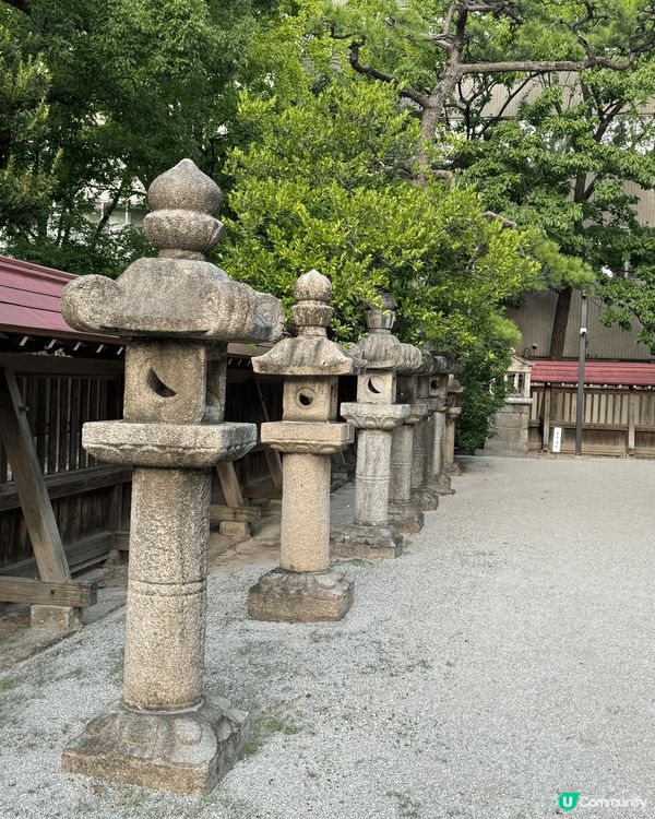 這是去年九月的福崗，城市中的神社，寧靜的神社，設計優雅，到處...