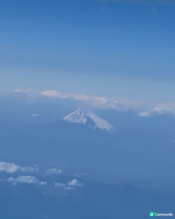 東京之旅，首先係飛機見到富士山，為行程揭幕