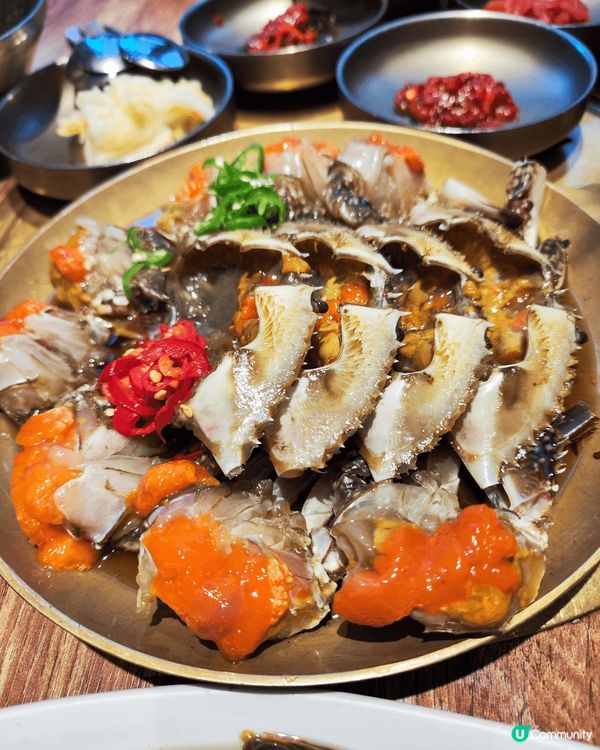 韓國明洞醬油蟹，韓國廣藏市場生牛肉3八爪魚，韓國樂天商場炸醬...