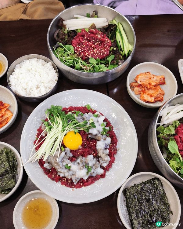 韓國明洞醬油蟹，韓國廣藏市場生牛肉3八爪魚，韓國樂天商場炸醬...