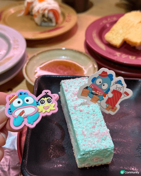 壽司郎期間限定同水怪Crossover，今次試咗水怪甜品，可...