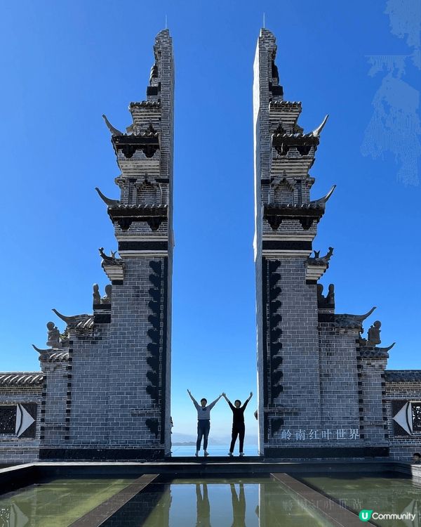 深圳 嶺南紅葉世界之天空之鏡，有多個景點打卡，值得一去