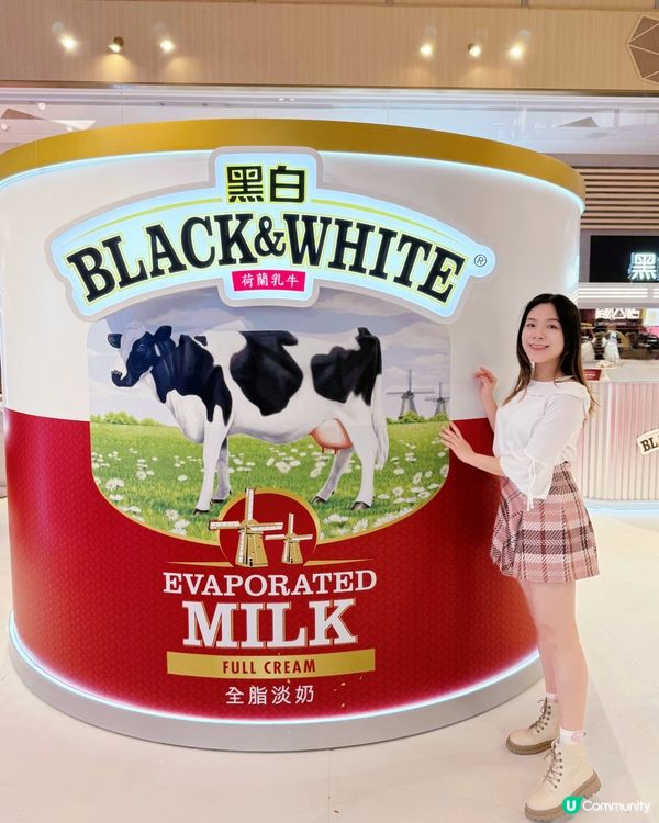 K11 Art Mall首個「黑白®奶茶藝術館」☕️