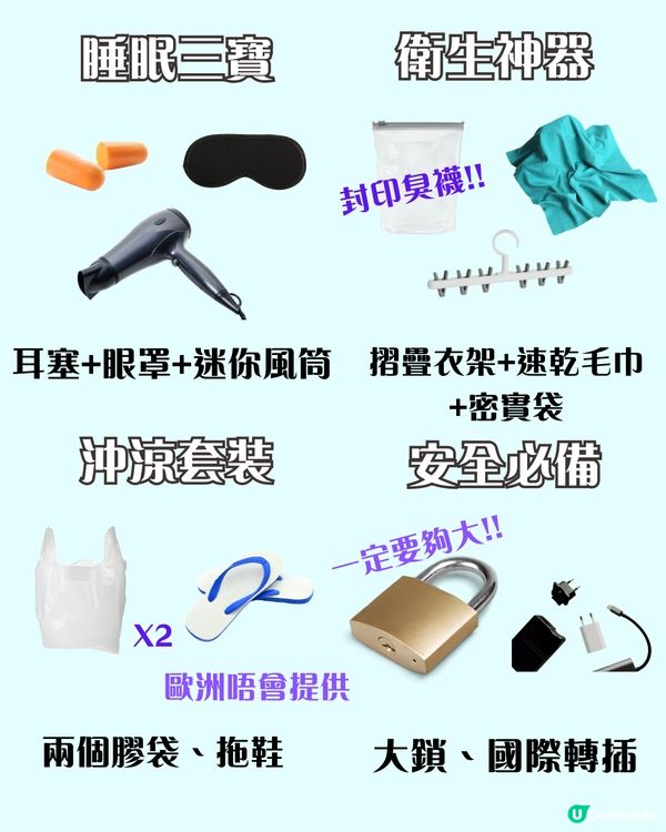 女生獨遊歐洲青旅求生指南✈️一招避開底褲大叔——帶咩、點揀、避雷全攻略！