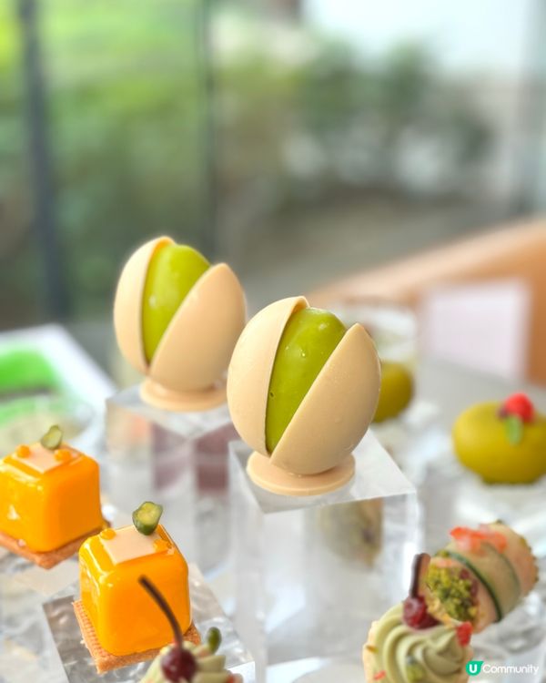 開心果控必試！💚 港麗酒店樂聚廊下午茶 🍰