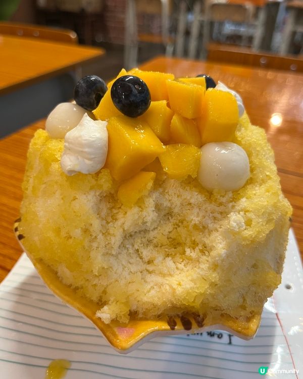 芒果小丸子刨冰🍧  口感細膩，唔會冰粒！