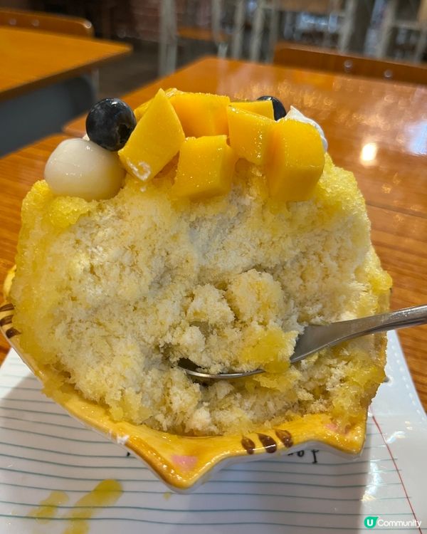 芒果小丸子刨冰🍧  口感細膩，唔會冰粒！