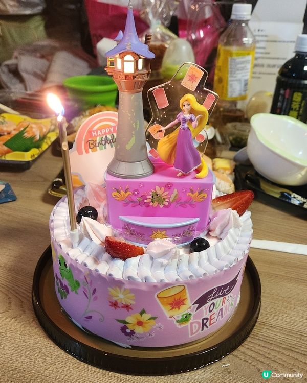 長髮公主雜果蛋糕 💕