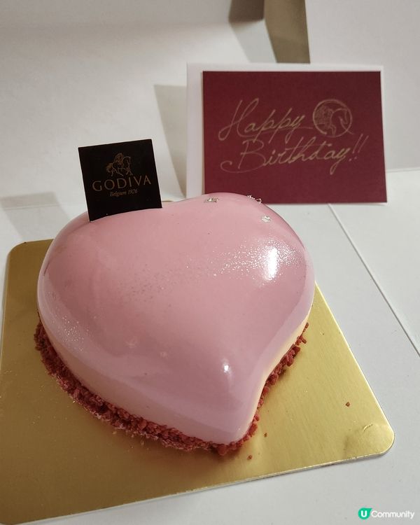 GODIVA 士多啤梨覆盆子朱古力蛋糕 🍰💕