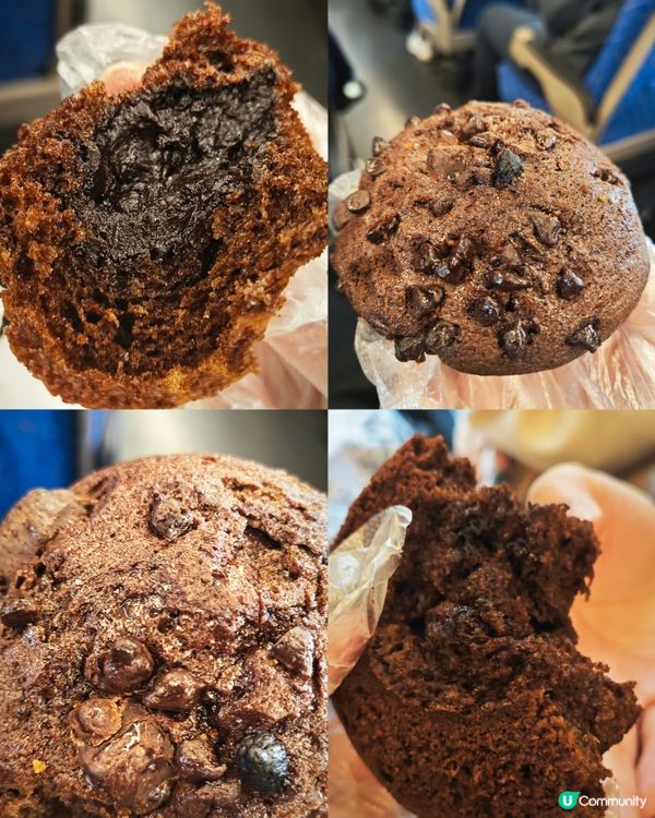 滿滿巧克力碎＋巧克力軟心Muffin😋 推薦！