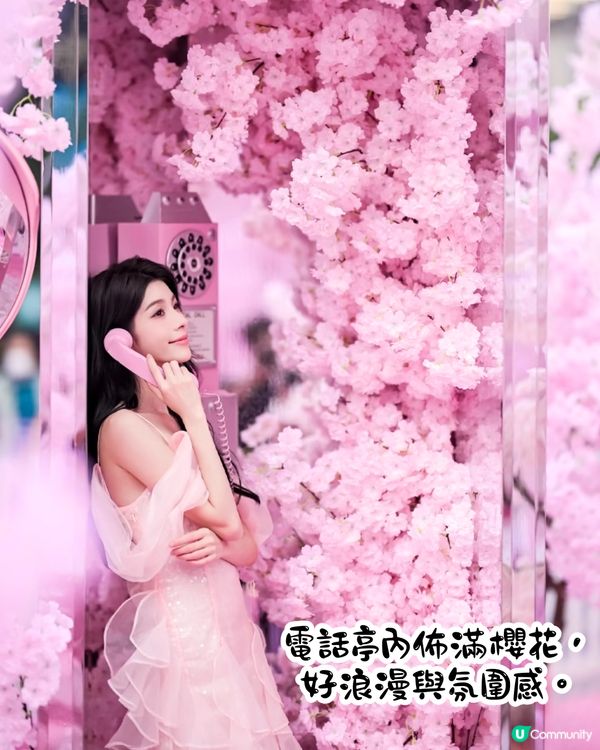 深圳布吉萬象匯櫻花主題打卡秘點🌸佔地1000平方米！4大打卡位‼️3間快閃店有售櫻花造型小食😍