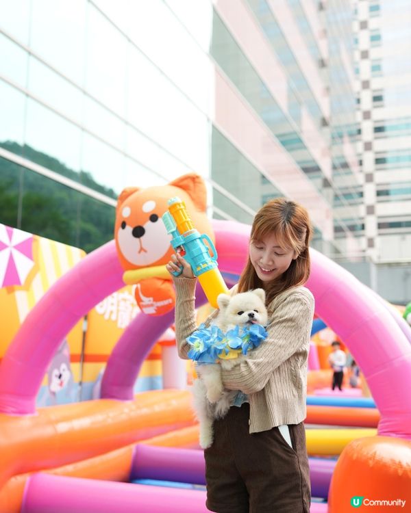 估唔到香港有寵物潑水節💦好興奮呀😀