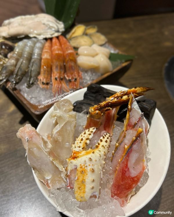 台北必食 💕 日本 A5和牛 + 帝王蟹 + 海鮮火鍋吃到飽