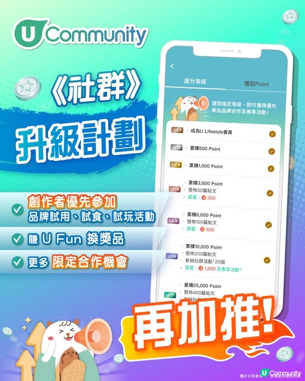 【即儲Point享福利🎁】社群升級計劃再加推📣！