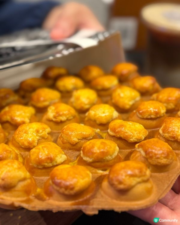 超可愛 有創意！菠蘿包雞蛋仔😍