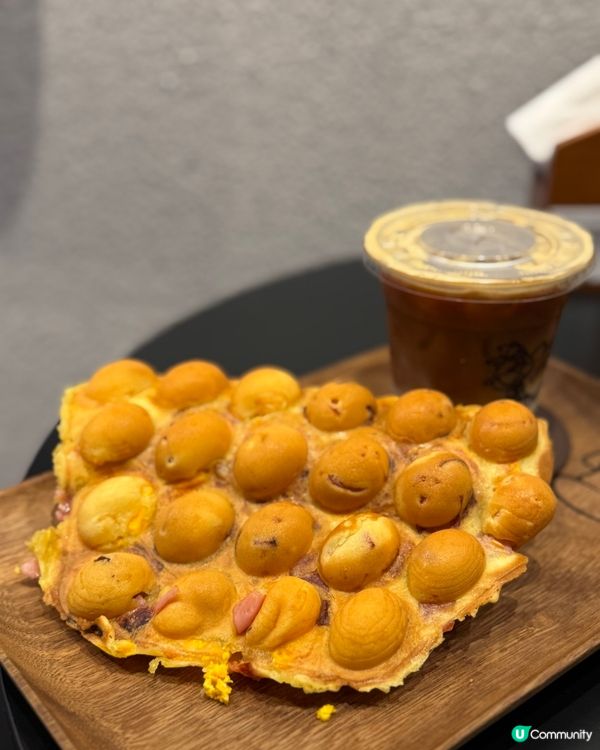 超可愛 有創意！菠蘿包雞蛋仔😍