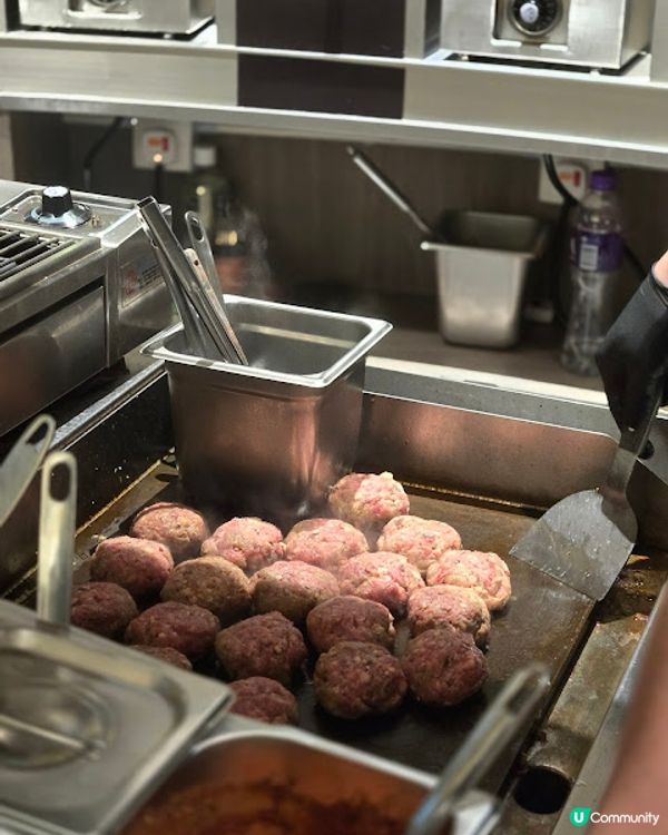 香噴噴的漢堡扒