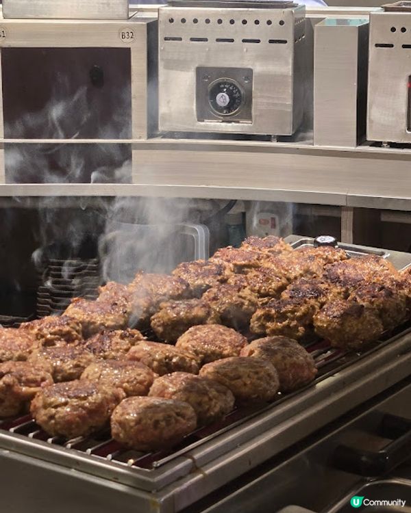 香噴噴的漢堡扒