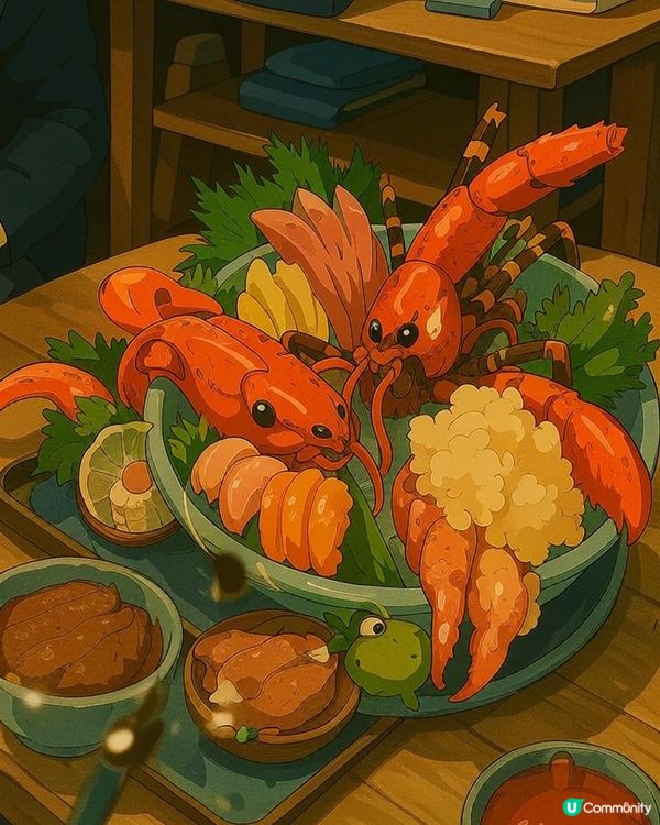 進入了漫畫美食世界🥰