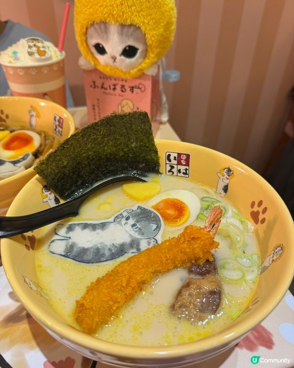 全店都係mofusand主題！拉麵碗都勁可愛！ 🍜