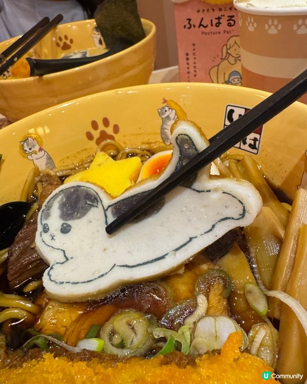 全店都係mofusand主題！拉麵碗都勁可愛！ 🍜