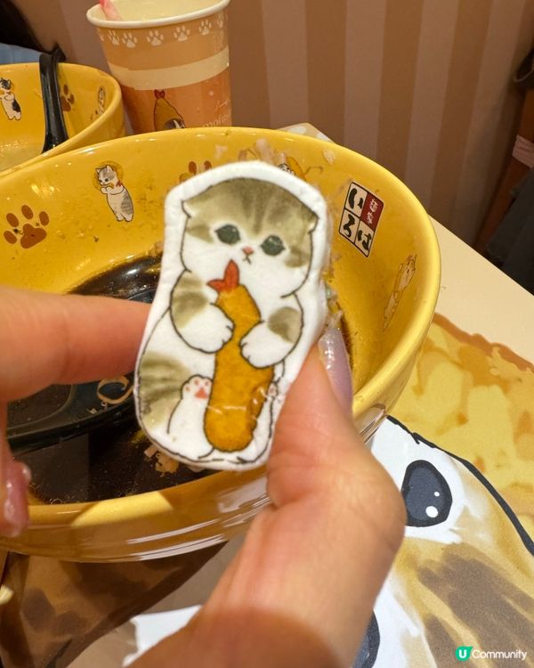 全店都係mofusand主題！拉麵碗都勁可愛！ 🍜