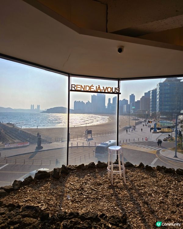 「釜山海雲台打卡聖地！Rendeja-Vous絕美海景咖啡廳